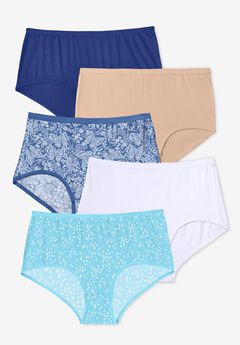 Full Coverage Stretch Cotton Brief 5-Pack