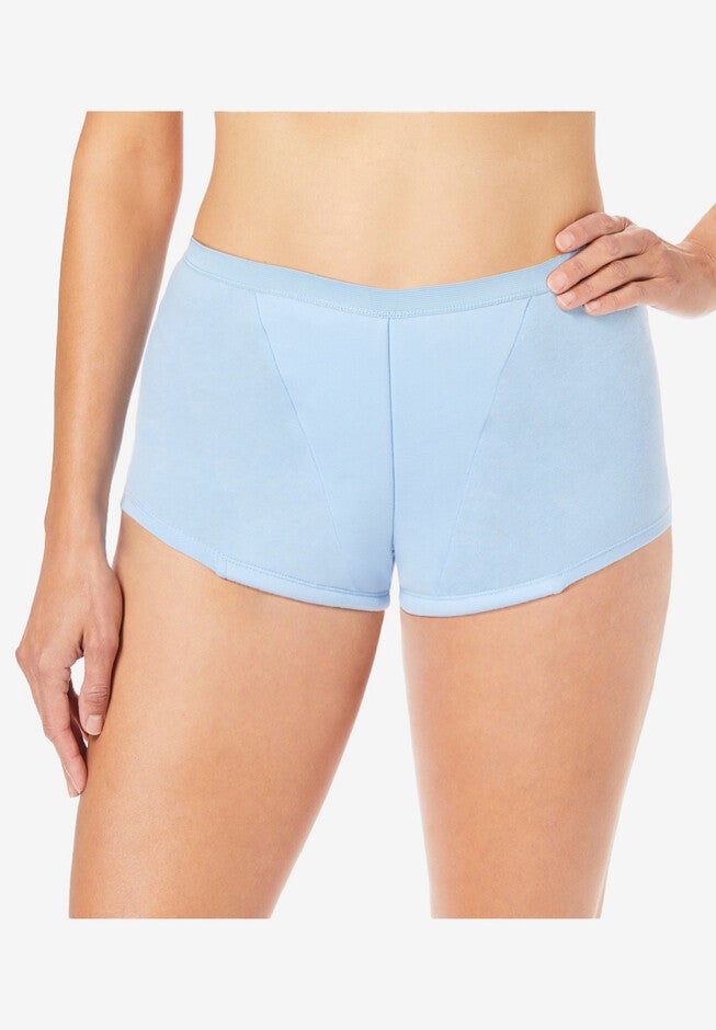 Cotton Incontinence Boyshort 2-Pack, , alternate image number null