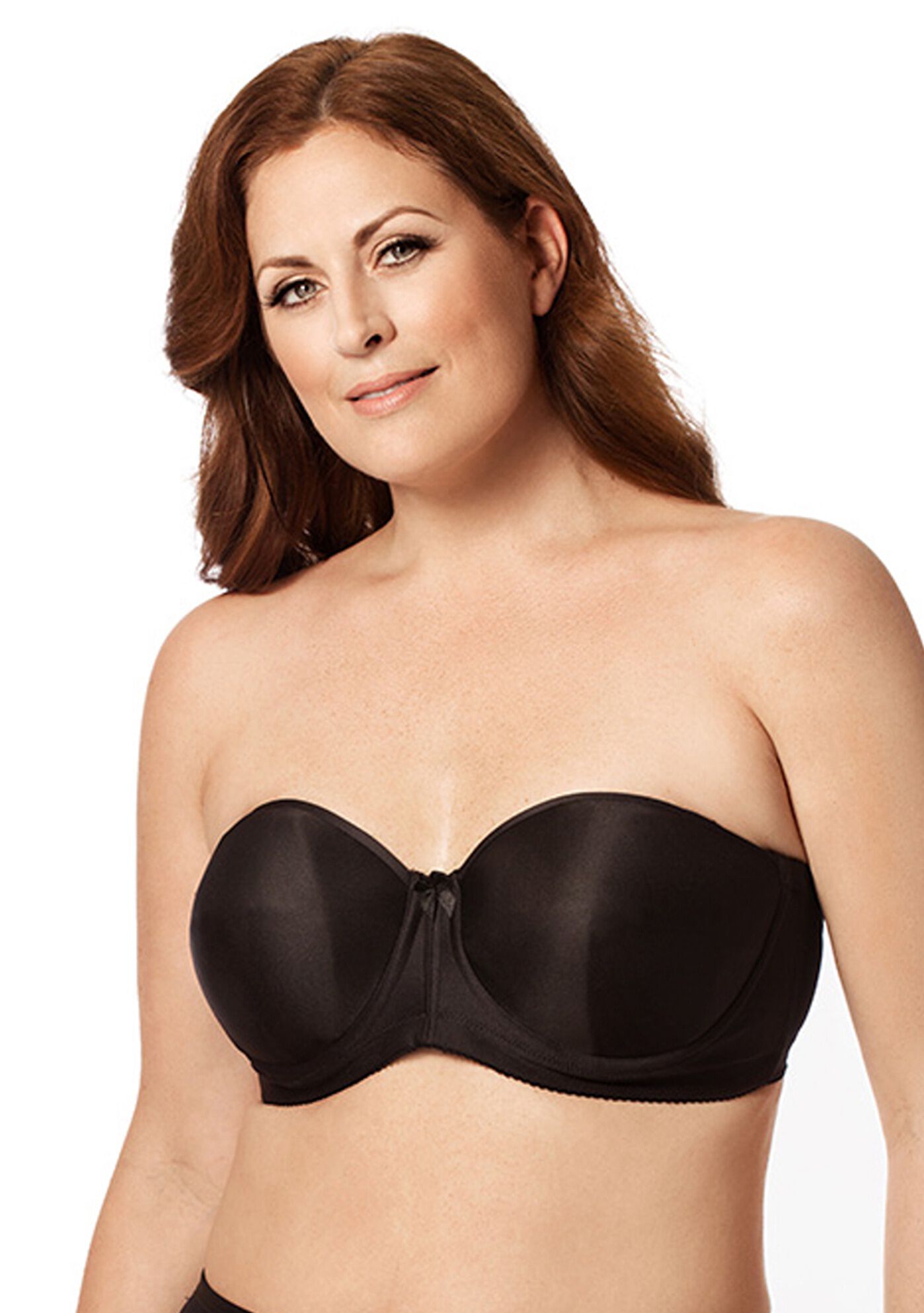 Smooth Curves Strapless Bra 4820, BLACK, hi-res image number 0