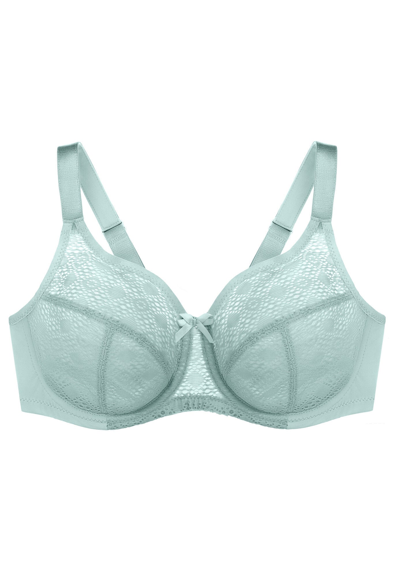 Full Figure Plus Size Lace Comfort Wonderwire Bra Underwire #9855 Bra, , alternate image number 2