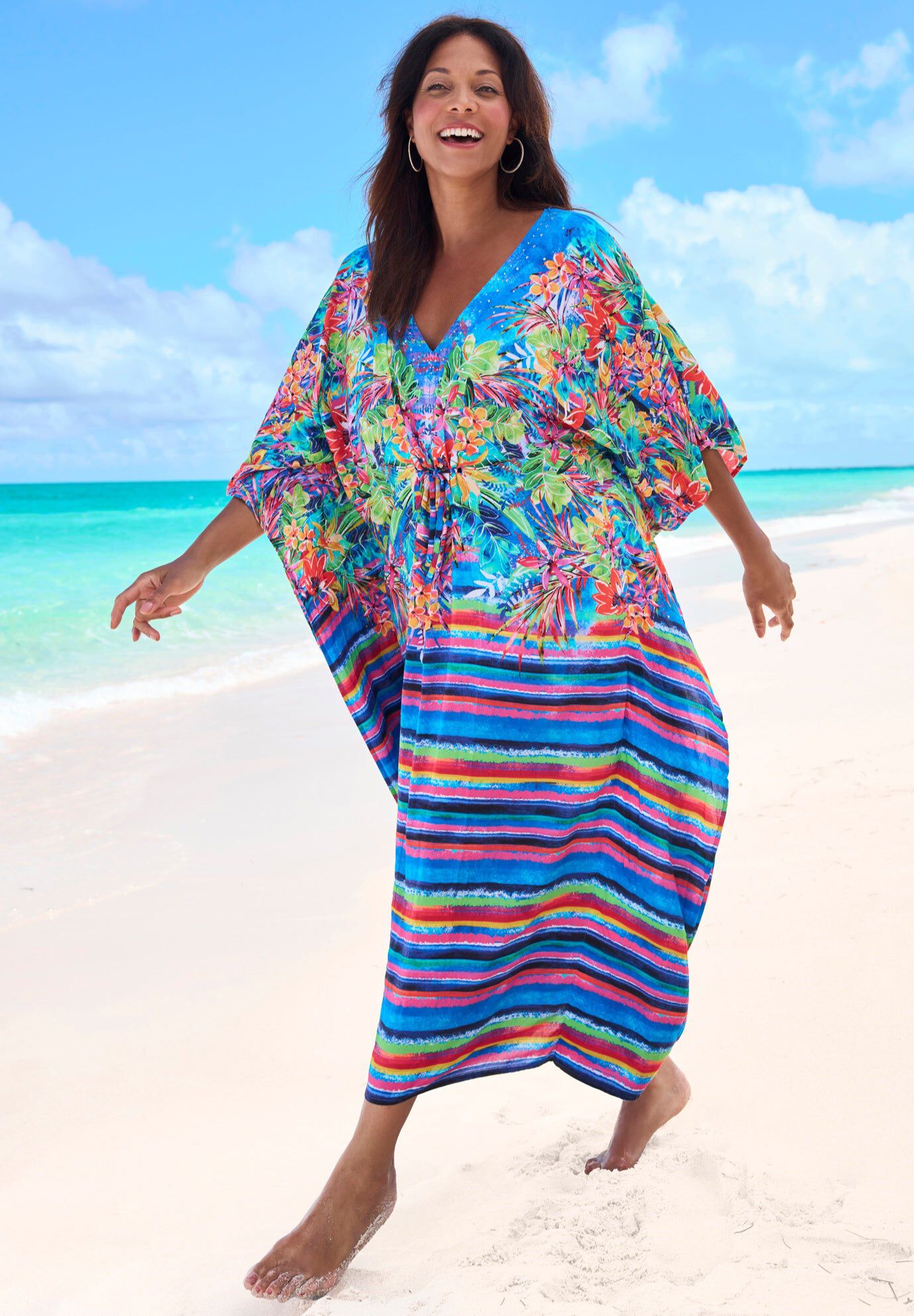 Desert Mirage Plus Caftan Coverup