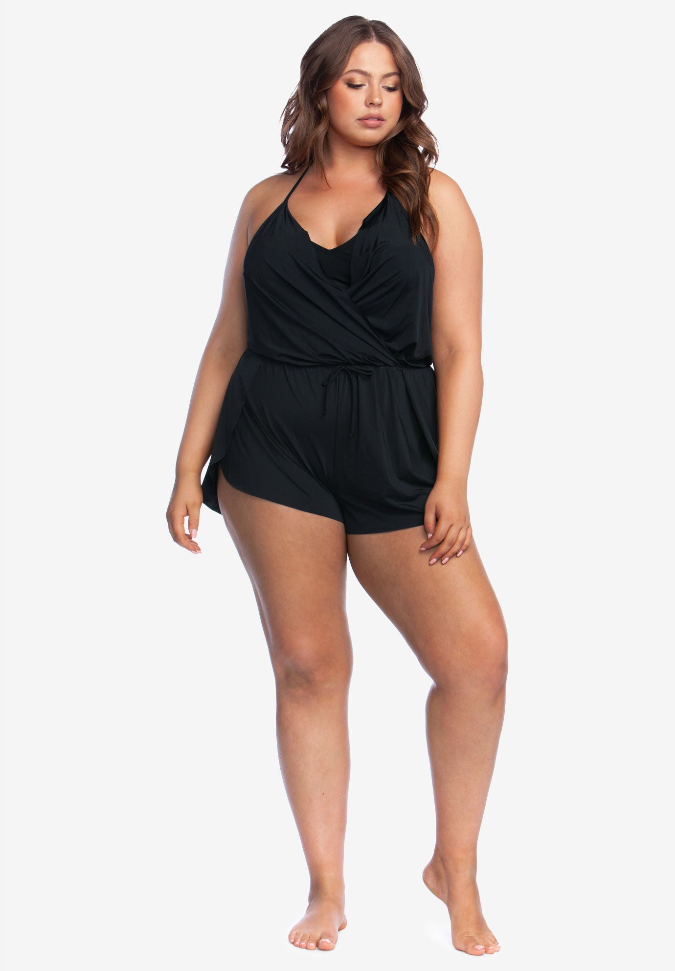 plus size romper swimsuit
