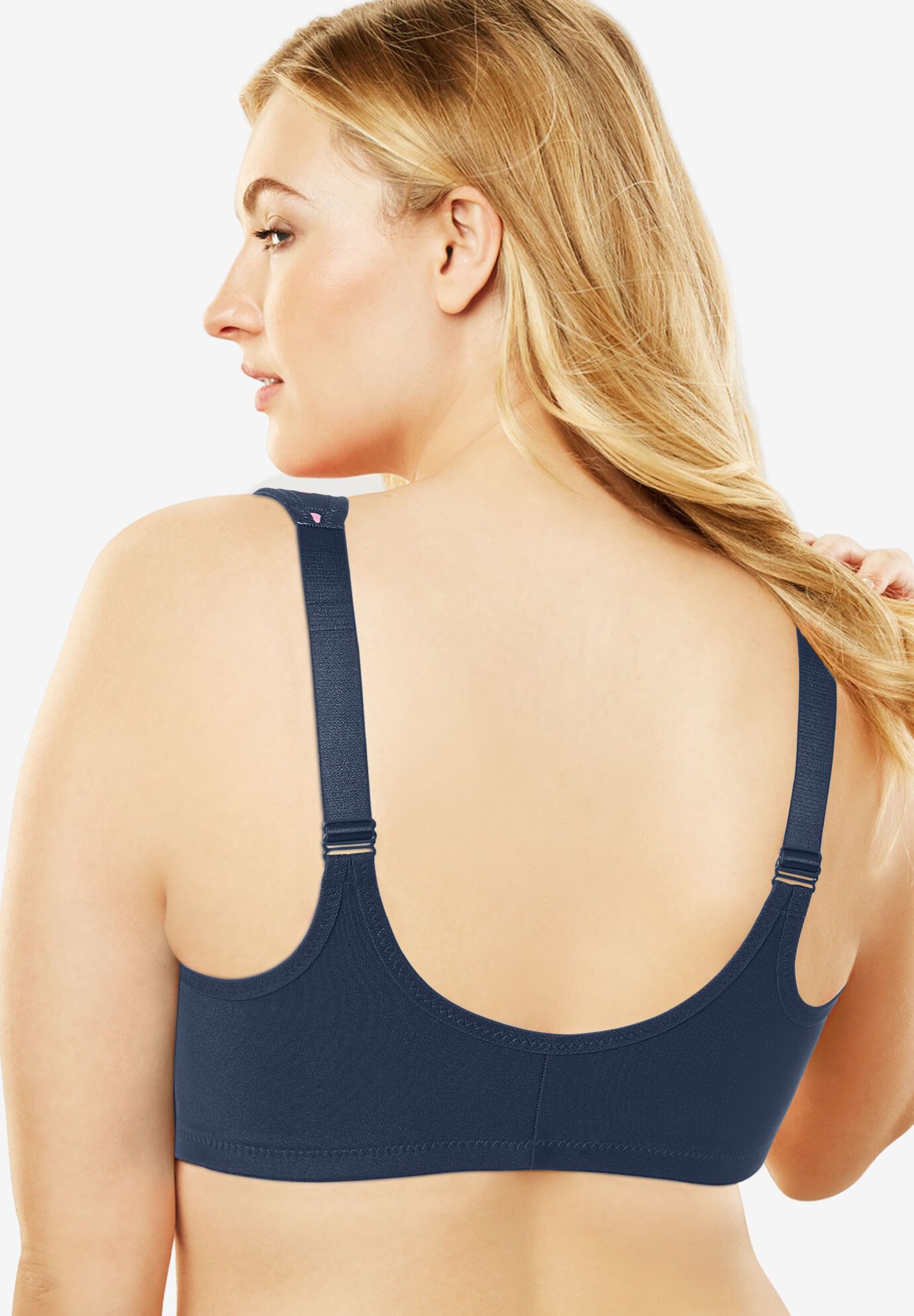 Glamorise&reg; Front-Close Underwire Bra 1245, NAVY PRINT, on-hover image number 1