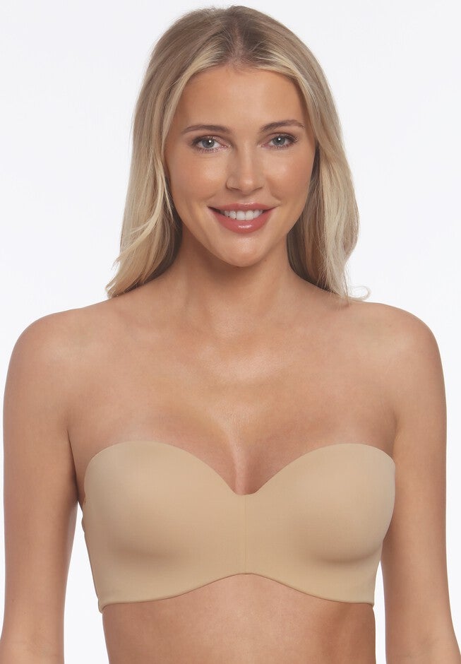 strapless dress bras LetsJoli Push Up for Women Supportive Bandeau Bra Non Slip Wireless No Underwire Padded Tube Bra(Avocado Green,XS) at Amazon Women's Clothing store Removable straps are exposed elastic and fully adjust at back with coated metal hardware Bella Strapless Bra - Seamless
