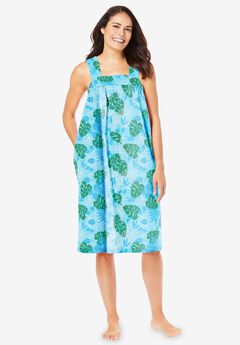 Print Sleeveless Square Neck Lounger