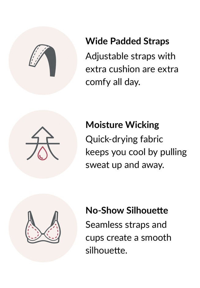 Full Figure Plus Size Magiclift Seamless T-Shirt Bra Wirefree #1080 Bra, , alternate image number 4