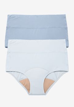 Cotton Spandex Leak-Proof Brief 2-Pack