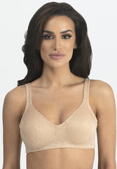 Jolie Jacquard Wire Free Minimizer Bra Intimate Apparel