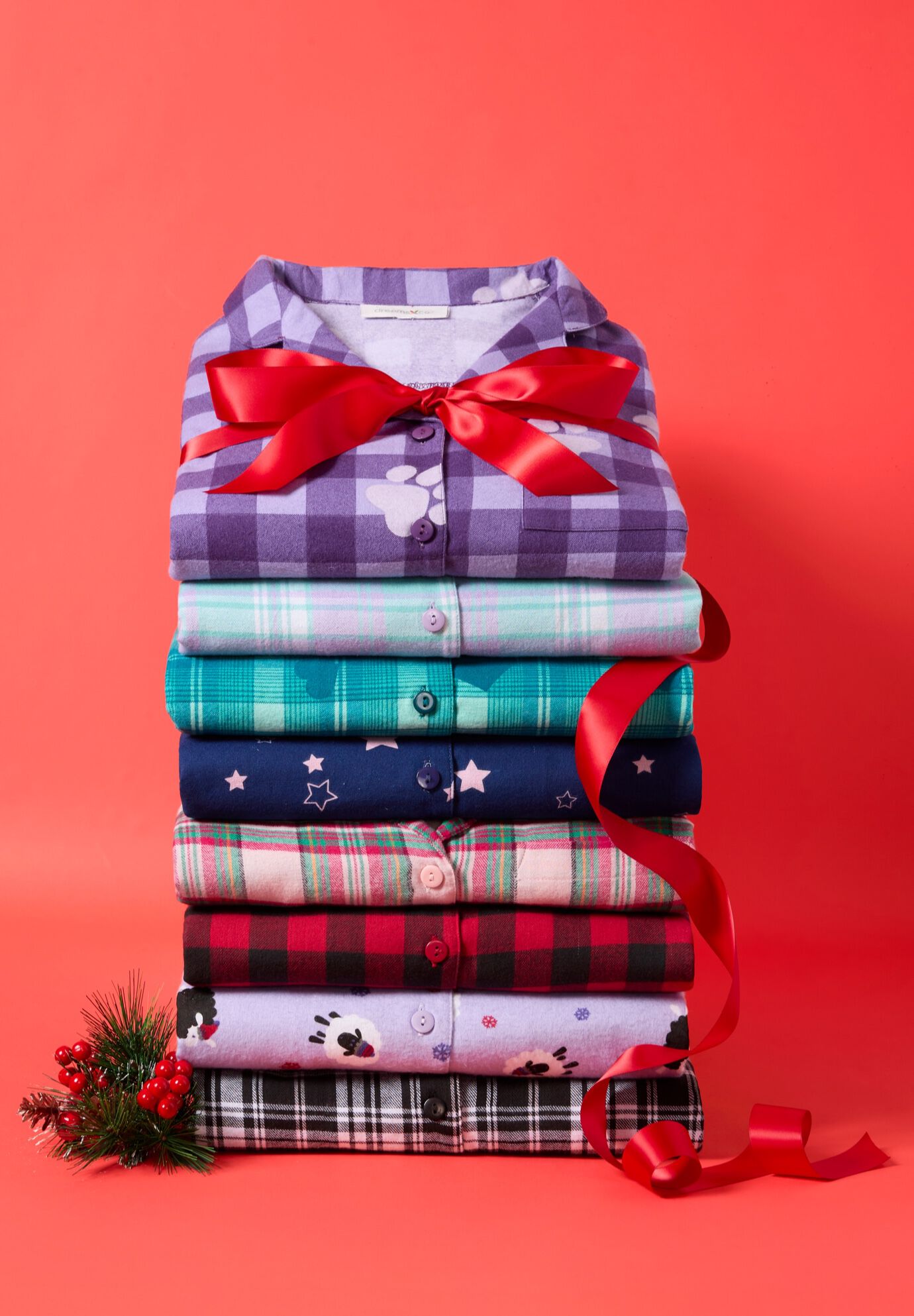 Classic Flannel Pajama Set, , alternate image number 5