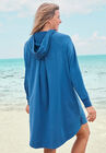 Cotton Zip Neck hoodie CoverUp, , on-hover image number null