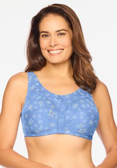 Wireless Back-Close Cotton Bra