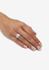 Cubic Zirconia Princess-Cut Bridal Ring Set in Gold over Silver, , alternate image number null