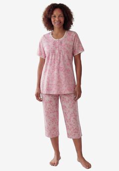 2-Piece Pintuck Tee and Capri Sleep Set