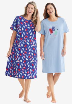 Plus Size Comfortable Cotton Nightgowns