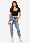Stitch Passport Bag Travel Crossbody Purse Pink White, , alternate image number null