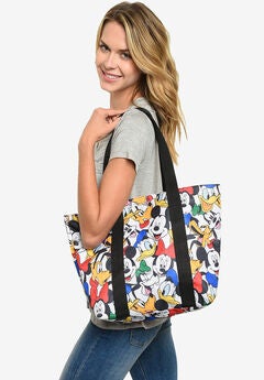 Disney Mickey Mouse Zippered Tote Bag Beach Bag
