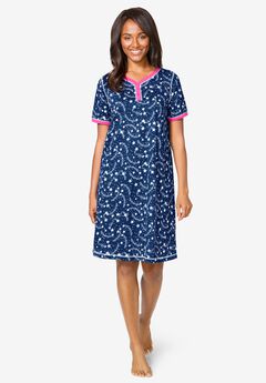 Short Henley Sleepshirt