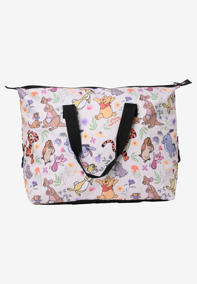 Winnie The Pooh & Friends Weekender Duffel Travel Bag Disney, WHITE, hi-res image number 0