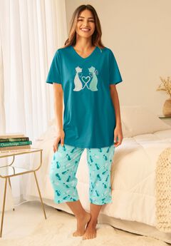 2-Piece Capri Cotton PJ Set