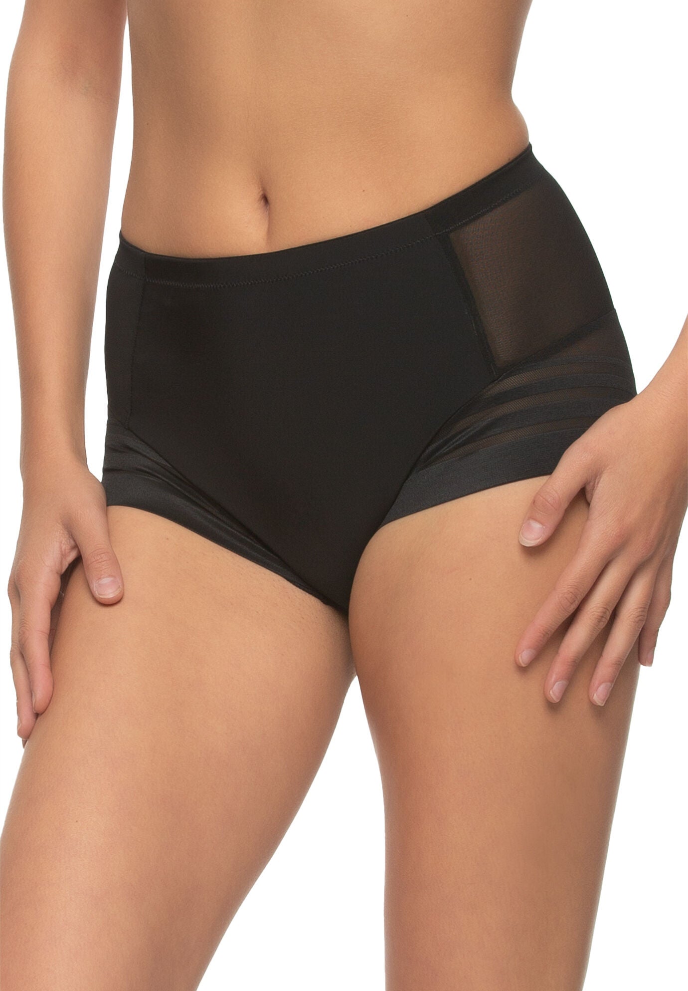 Marvelous Seamless Side-Smoothing Panty, BLACK BLK, alternate image number 2