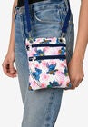Stitch Passport Bag Travel Crossbody Purse Pink White, , on-hover image number null