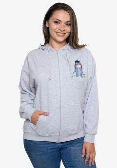 Disney Winnie The Pooh Tigger Eeyore Zip Hoodie Sweatshirt