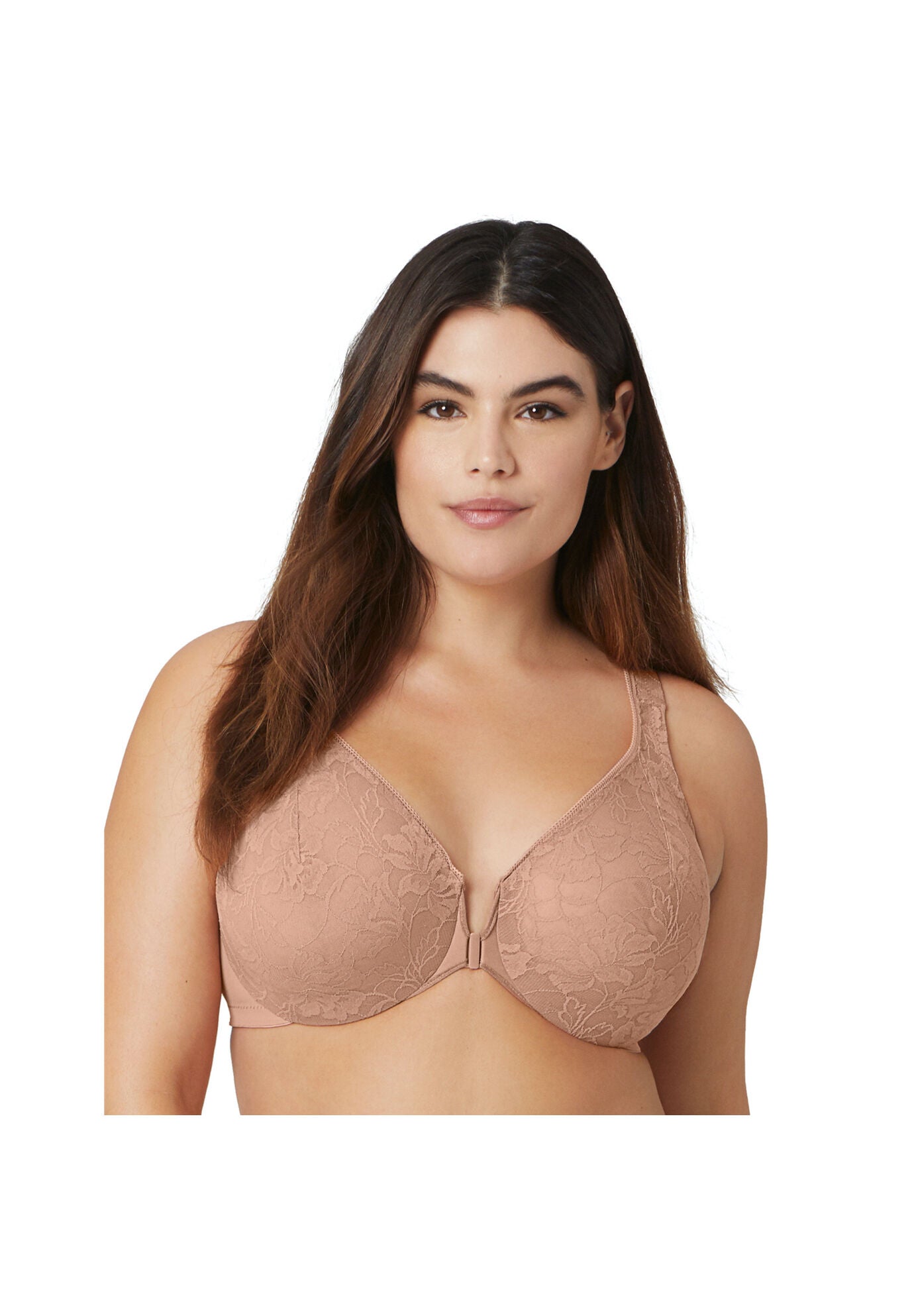 Front zipper closure wirefree extra breathable silk bra new arrivals