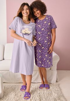 2-Pack Short-Sleeve Sleepshirt