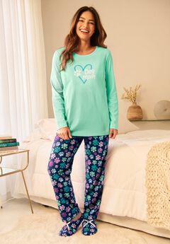 Long Sleeve Knit PJ Set
