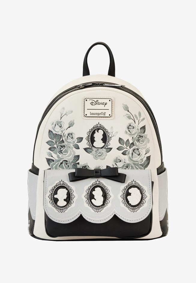 disney princess simulated leather backpack and the Frog Tiana 11" Vegan Mini this stylish mini backpack is perfect for fans looking to add a touch of royal charm to their everyday adventures Loungefly Disney Princesses Silhouette Faux
