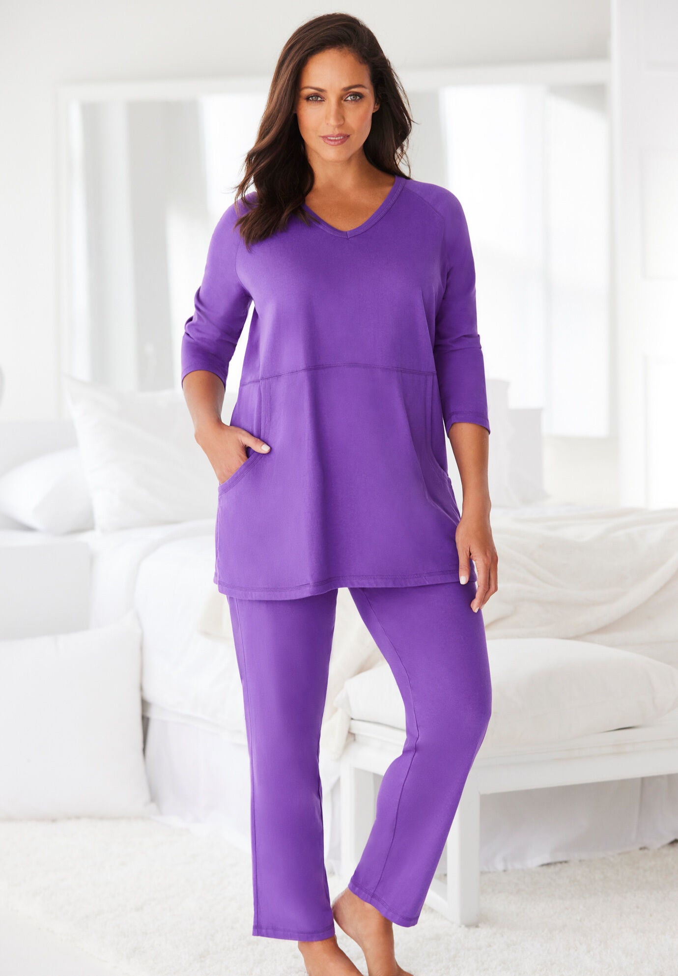 Gloria Two-Piece Women's Cotton Lounge Set main image 0