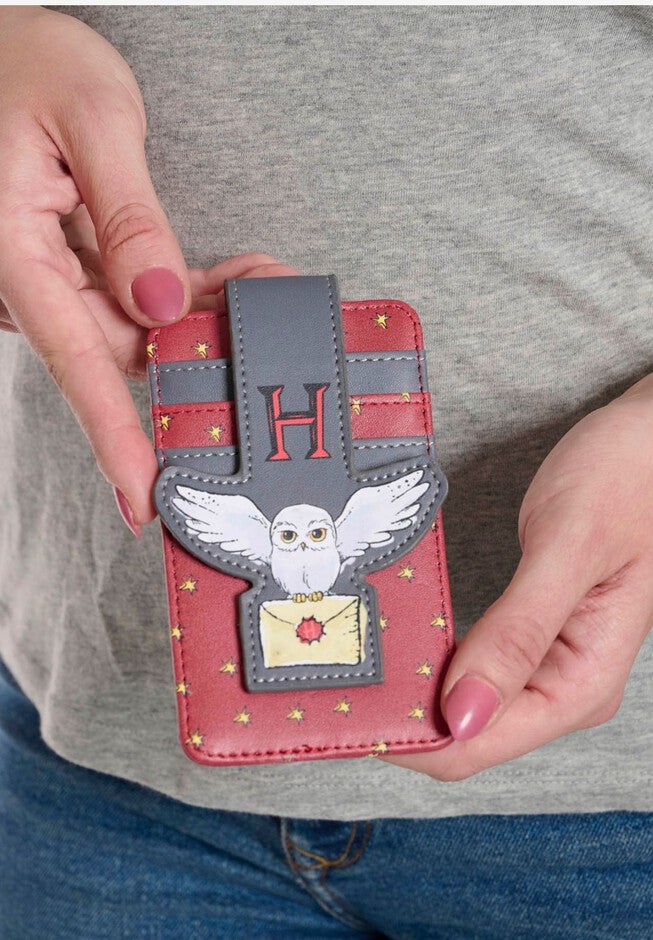 Harry Potter Hedwig Owl Card Holder Wallet Button Snap Closure, , on-hover image number 1