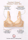 Microfiber Wireless T-Shirt Bra , , alternate image number null