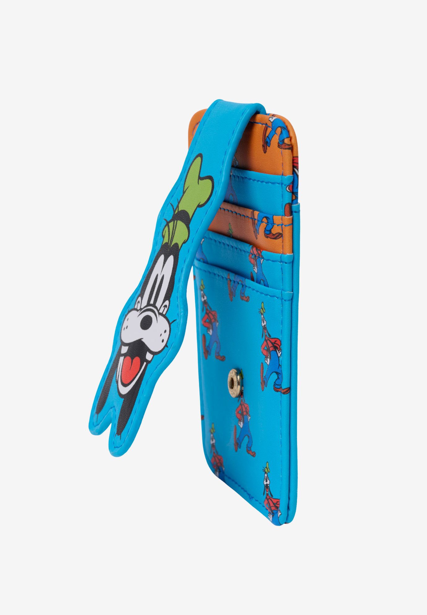 Disney Goofy Card Holder Wallet All-Over Print with Snap Closure, BLUE, alternate image number 2