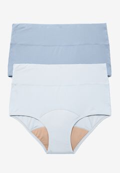 Cotton Spandex Leak-Proof Brief 2-Pack