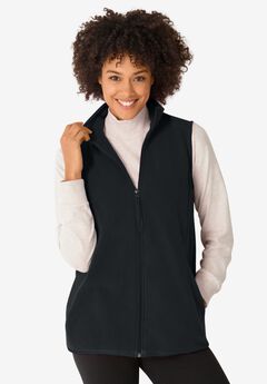 Plus Size Zip Front Vests