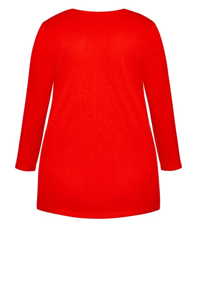 Slogan Sleep Top, RED, alternate image number null