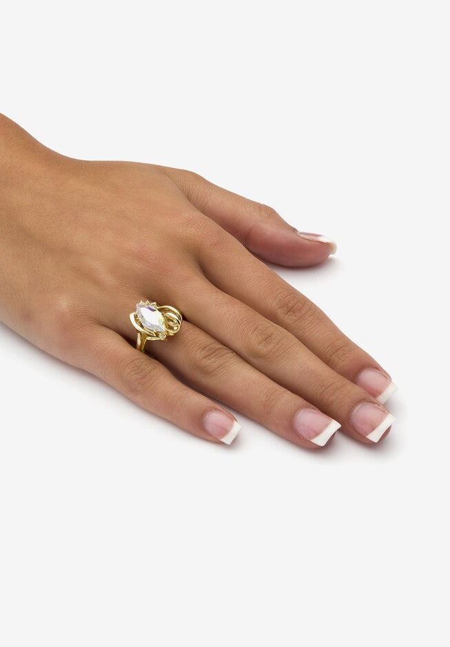 Aurora Borealis Crystal Ring, , alternate image number null