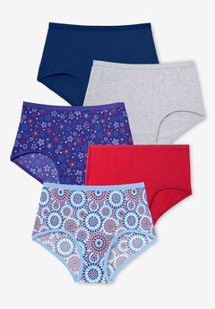 Full Coverage Stretch Cotton Brief 5-Pack