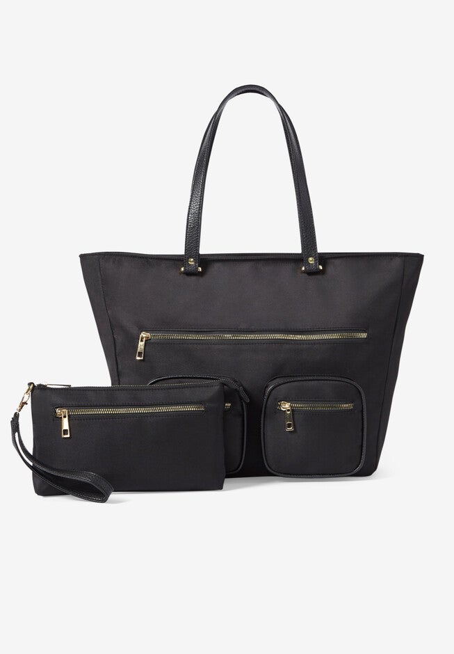 2-Piece Tote and Wristlet Set, , alternate image number null