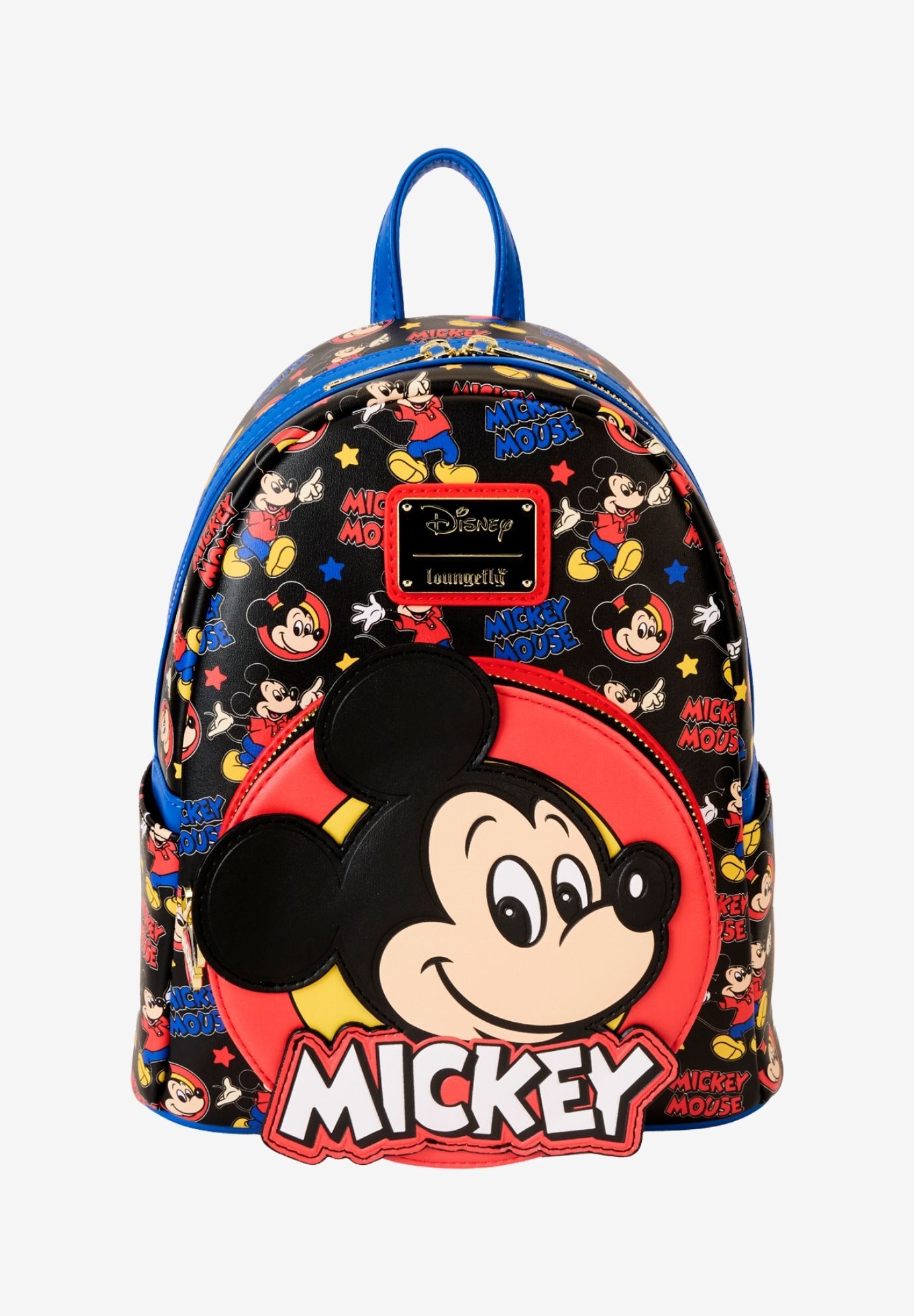 Loungefly x Disney Mickey And Friends Classic Mini Backpack, BLACK, hi-res image number 0