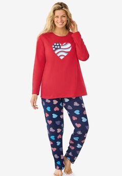 Long Sleeve Knit PJ Set