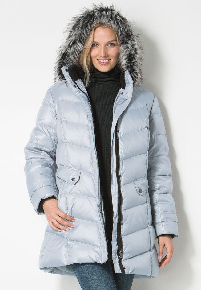 Midweight Down Puffer Coat, , alternate image number null