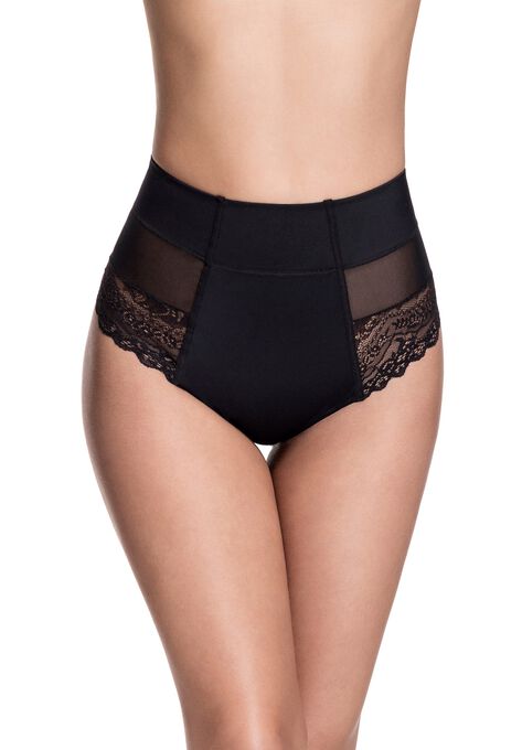 Brazilian Flair Mid Waist Thong, BLACK, hi-res image number null