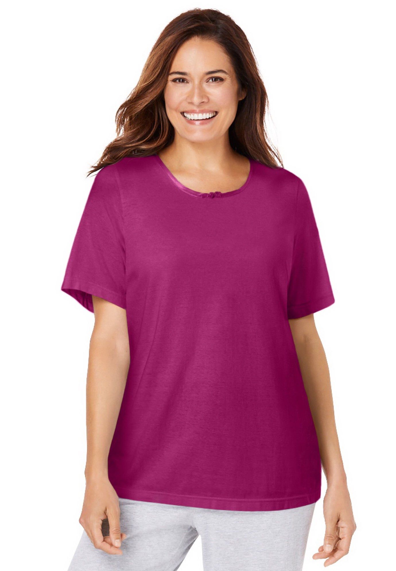 Sleep Tee, RASPBERRY, hi-res image number 0