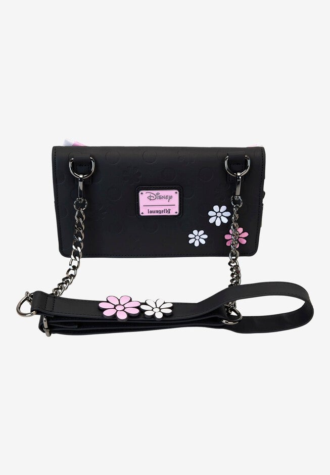 Loungefly x Disney Minnie Mouse Clutch Crossbody Bag Rock The Dots, BLACK, alternate image number null