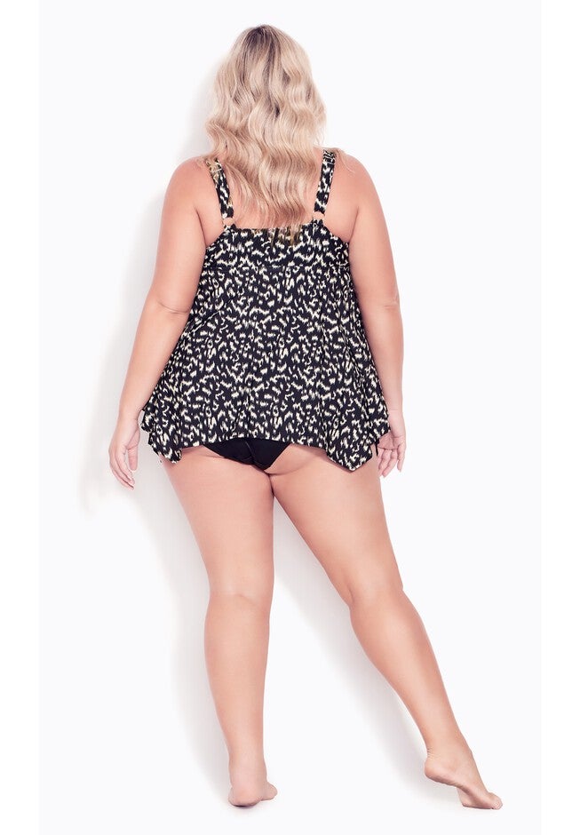 Sharkbite Print Tankini, MONO IKAT, on-hover image number null