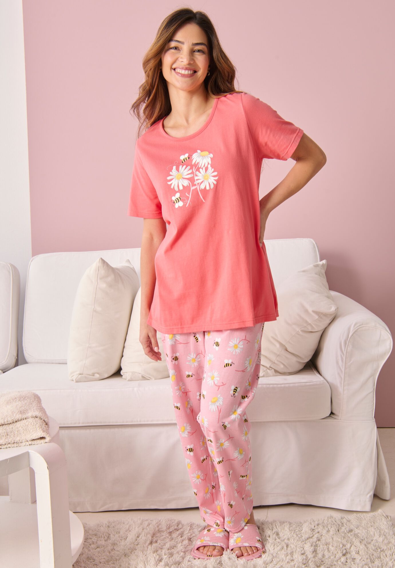 Graphic Tee PJ Set, , alternate image number 4