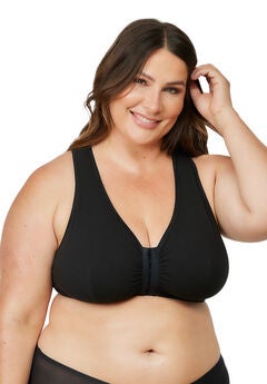 The Indy - Cotton Front-Closure Lace Racerback Bra