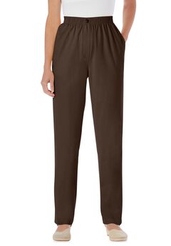 7-Day Straight-Leg Elastic-Waist Cotton Denim Pant